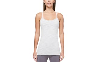 Lululemon Camisoles Light Gray Crew Neck Moderate Racerback