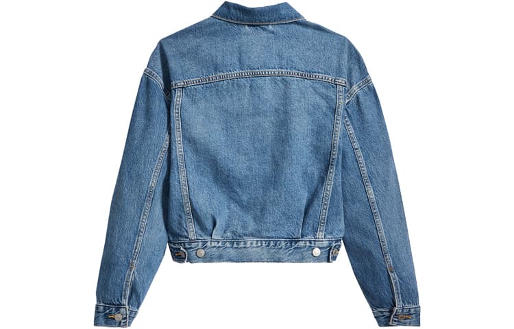 Levis Lapel Denim Jacket Blue
