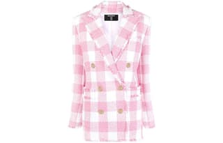 BALMAIN FW21 Business Suit Coat Pink
