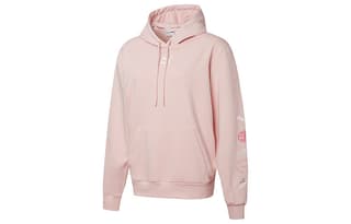 PUMA Sweatshirts Pink Hooded Moderate Regular