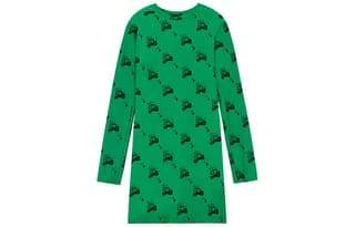 WE11DONE Long Sleeved Green Crew Neck