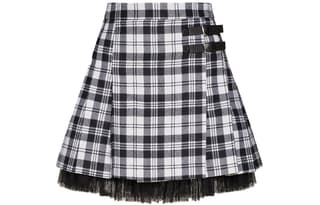 REDValentino Tartan Layered Mini Skirt
