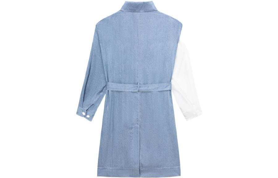 Feng Chen Wang Trench Blue Lapel Moderate