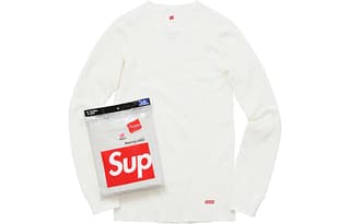 Supreme X Hanes Tagless Tees 3 Pack 'White'