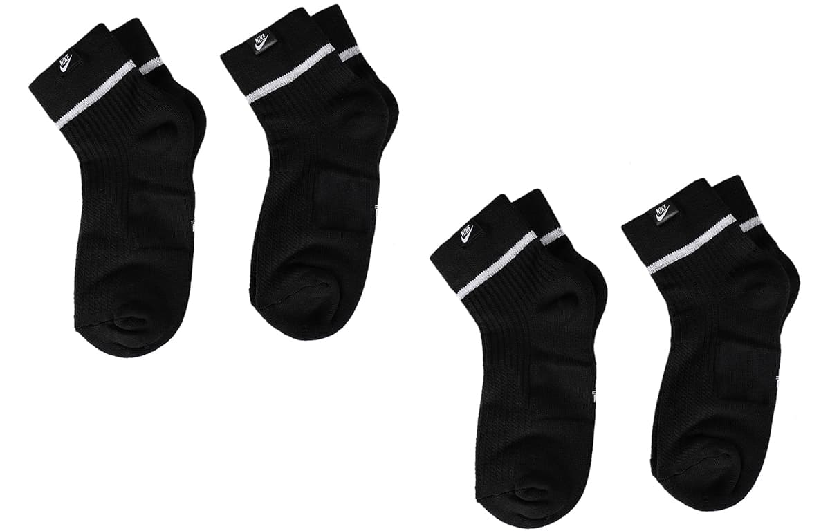 Nike Ankle Combo Set Black 4 Pack