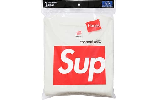 Supreme X Hanes Tagless Tees 3 Pack 'White'