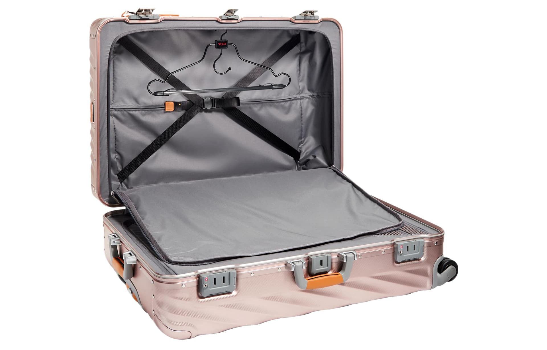 TUMI 19 Degree Aluminum Hard Shell Aluminum Alloy International Travel Luggage, Suitcase 28 Inch Pink