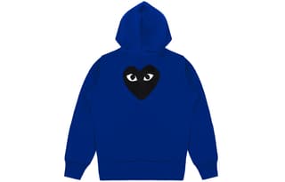 CDG Play Sweatshirt Jacket Blue