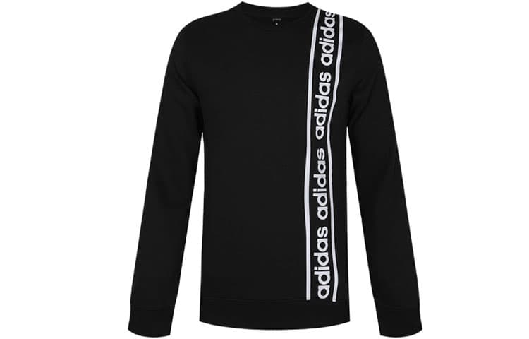Adidas Sweatshirts Black Crew Neck Moderate Regular