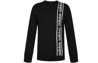 Adidas Sweatshirts Black Crew Neck Moderate Regular