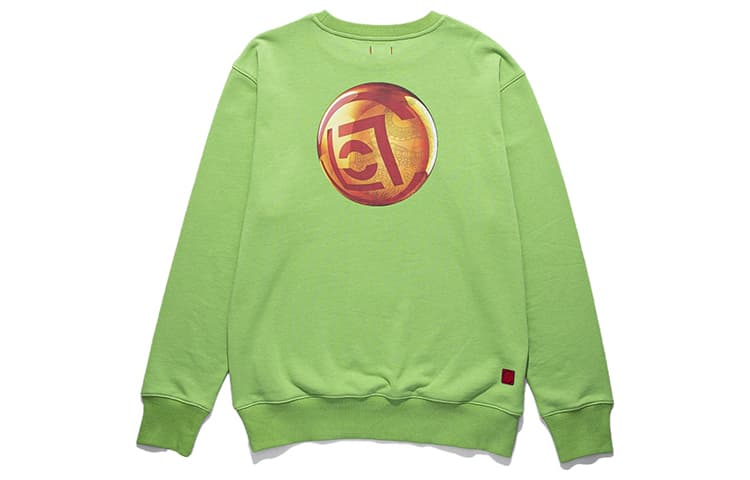 CLOT Sweatshirts Green Crew Neck Moderate Straight Fit