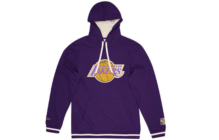 Mitchell Ness Sweatshirts Purple Hooded Thickened Regular