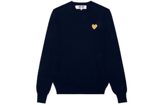 CDG Play Sweater Dark Blue