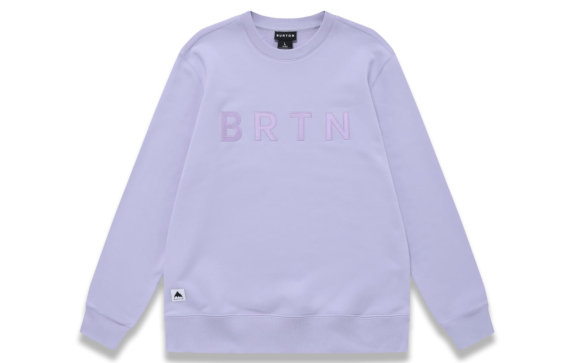 BURTON Sweatshirts Light Lavender Crew Neck Moderate Regular