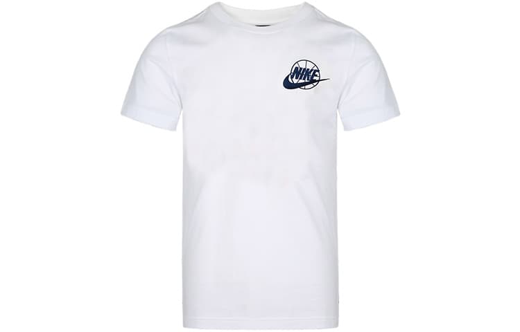 Nike T Shirts White Crew Neck Moderate Straight Fit