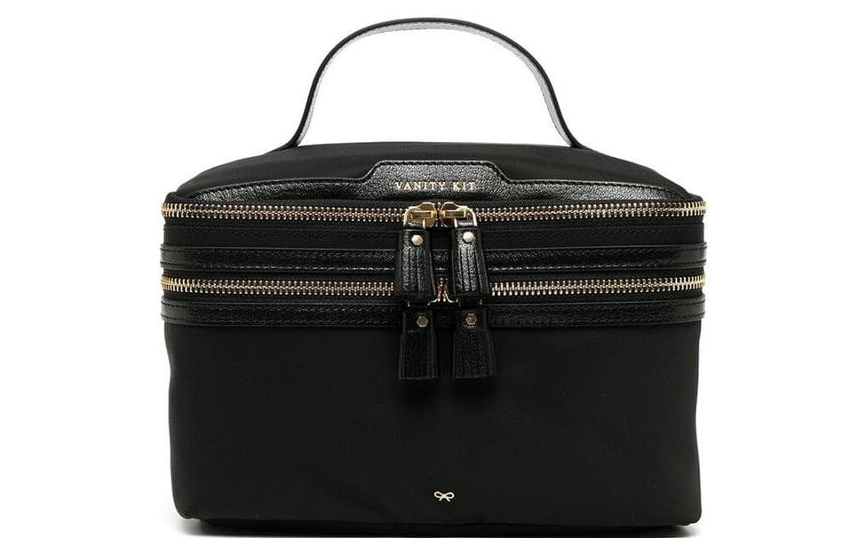 Anya Hindmarch Trend Makeup Bag Black Basic Set (Bag+Dust Bag)
