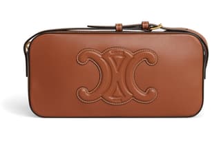 CELINE Triomphe Triumph Gate Adjustable Strap Cow Shoulder Bag, Handbag, Shoulder Bag Brown