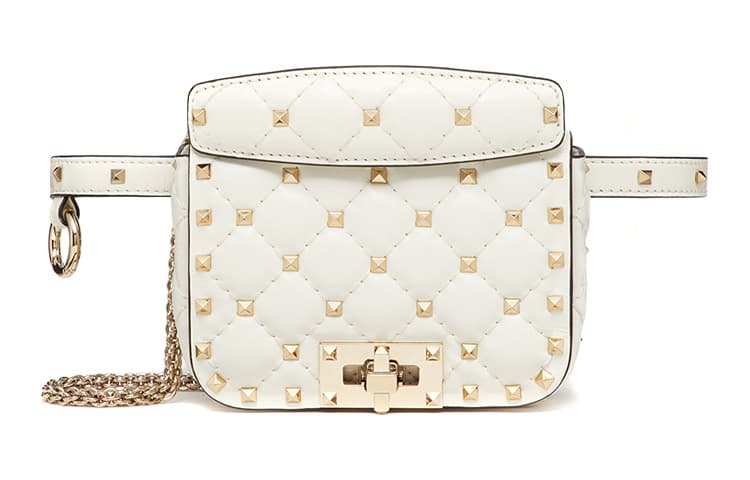 Valentino ROCKSTUD SPIKE Clutches Shopping Bag Set(Basic Set+Shopping Bag)