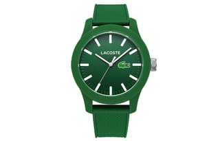LACOSTE 12.12 Wrist Quartz Movement Resin Strap Green Dial 30m Water