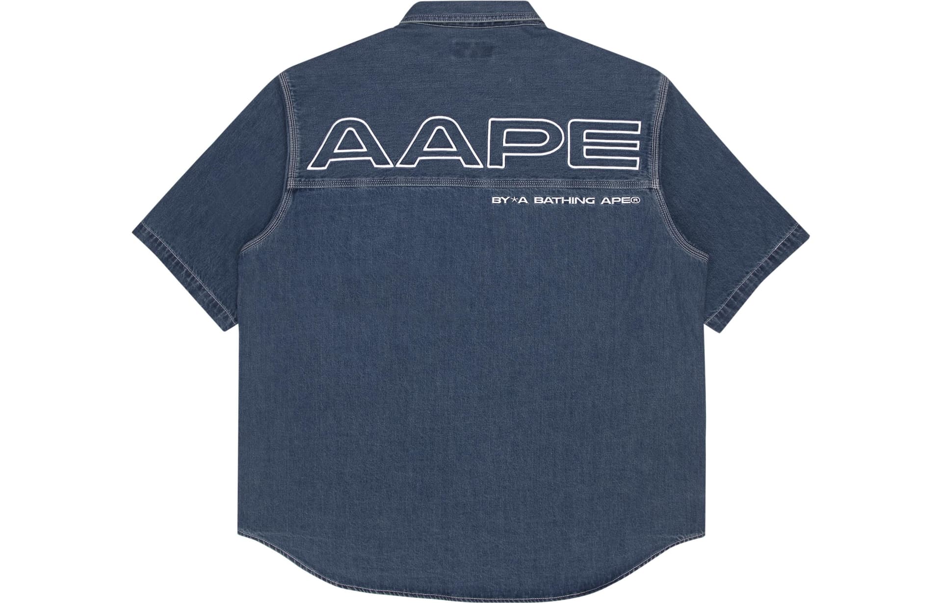 Aape Shirts Blue BLX Pointed Collar Moderate