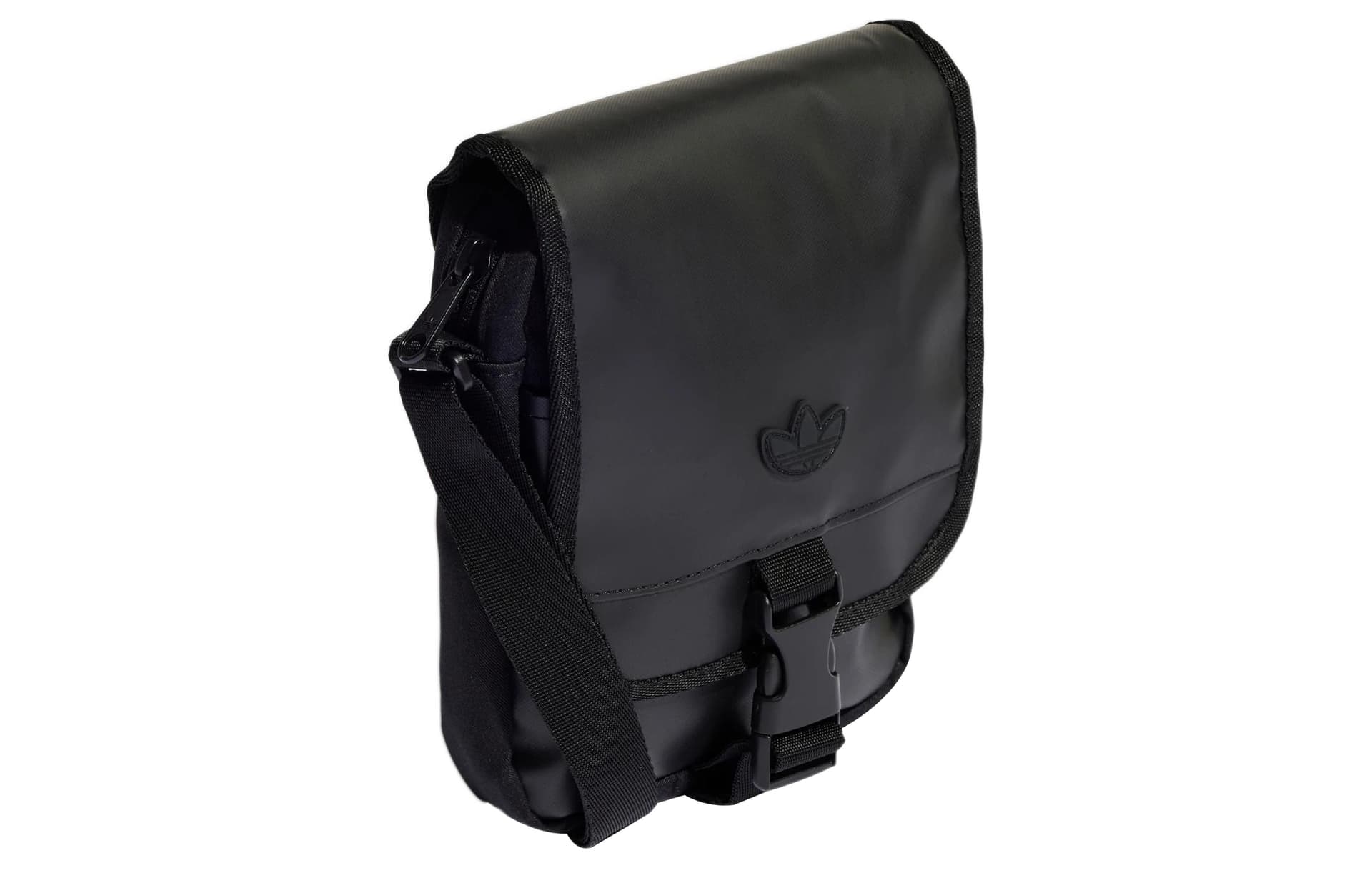 Adidas Originals Polyurethane Cell Phone Pouch, Crossbody Bag, Shoulder Bag Black