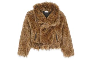 SAINT LAURENT FW22 Fur Coat Brown