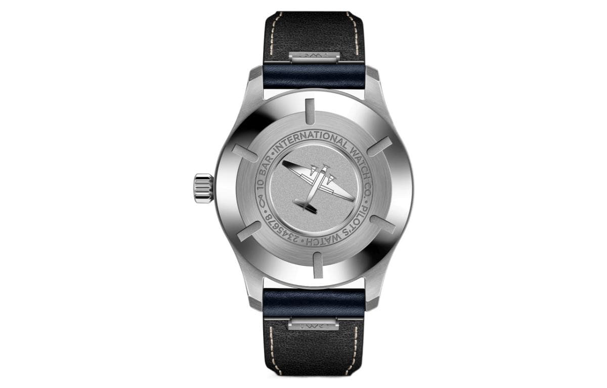 IWC Pilot Collection Mark 20 Blue Dial Automatic Mechanical Movement Date Display Watch 40mm Blue Dial