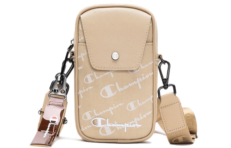 Champion Fabric Shoulder Bag Small Black/Khaki Khaki