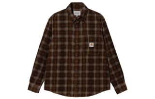 Carhartt WIP Shirts Coffee Polo Collar Moderate Other