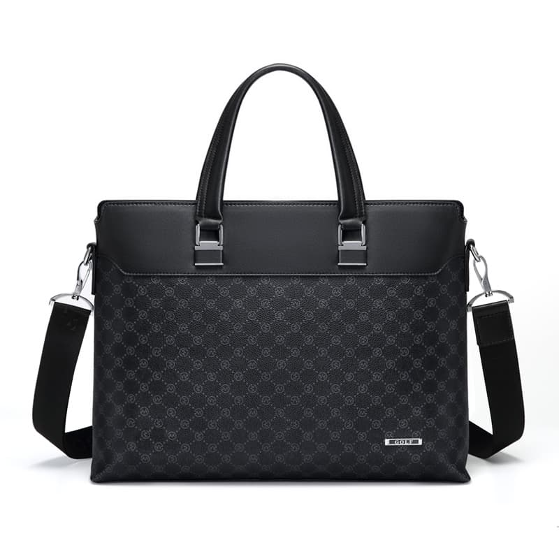 GOLF PVC Briefcase Large Black Black