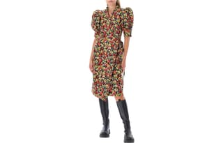 GANNI Short Sleeved Dress Multicolor
