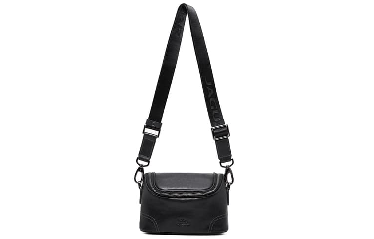JAGUAR Cow Crossbody Bag, Shoulder Bag Black