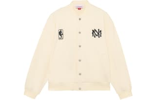 Mitchell Ness Baseball Jerseys Ecru Baseball Collar Moderate Straight Fit