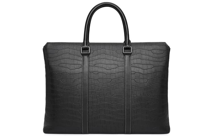 JAGUAR Cow Laptop Bag Regular Black