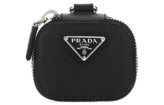 PRADA Cross Grain AirPods Protective Cover, Shoulder Bag, Crossbody Bag Regular Black