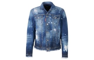 DSQUARED 2 Denim Jackets Blue Lapel Moderate Other
