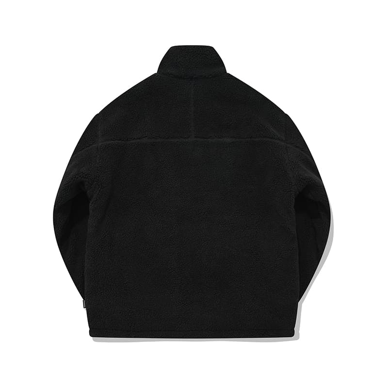COVERNAT Velvet Jackets Black Stand Collar Moderate