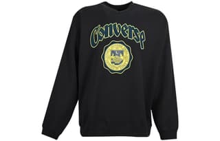 Converse Sweatshirts Black Crew Neck Moderate Regular