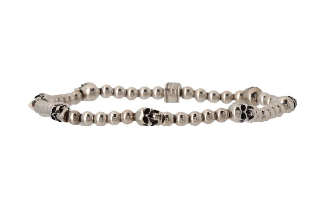 Alexander McQueen Beaded Skull Bracelet