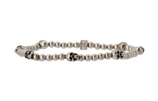 Alexander McQueen Beaded Skull Bracelet
