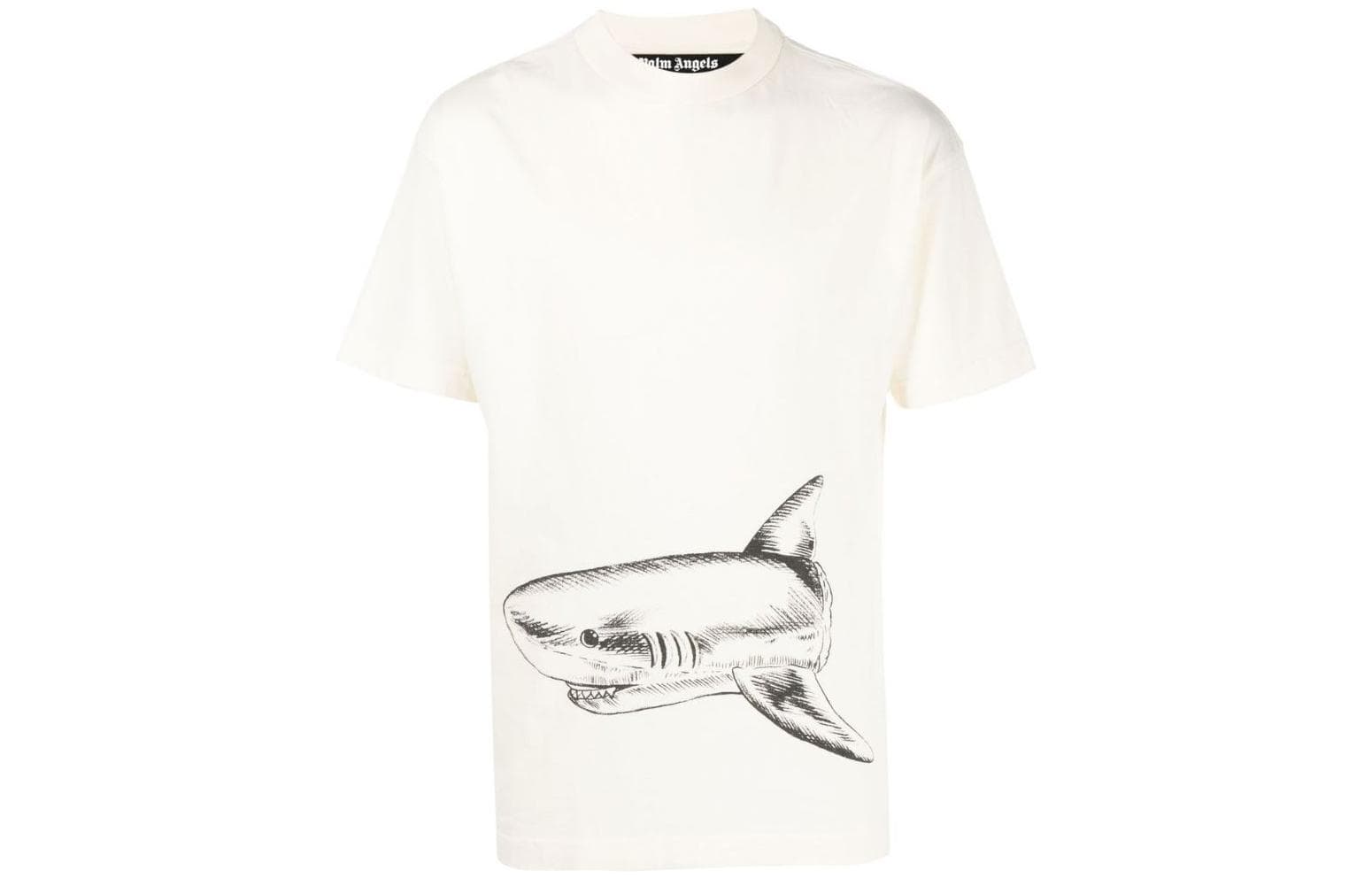 PALM ANGELS Broken Shark Classic T Shirt