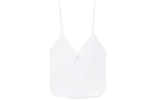 WE11DONE SS23 Camisoles White V neck Moderate Straight Fit