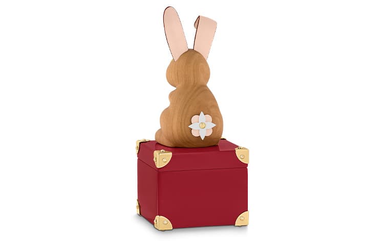LOUIS VUITTON Storage Box Hard Case Red/Brown