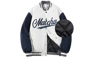 MATCHA STORY Baseball Jacket