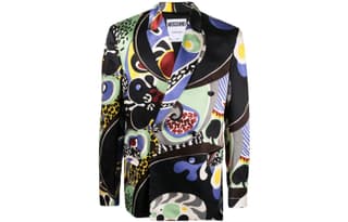 MOSCHINO Business Suits Black Moderate Business Suit