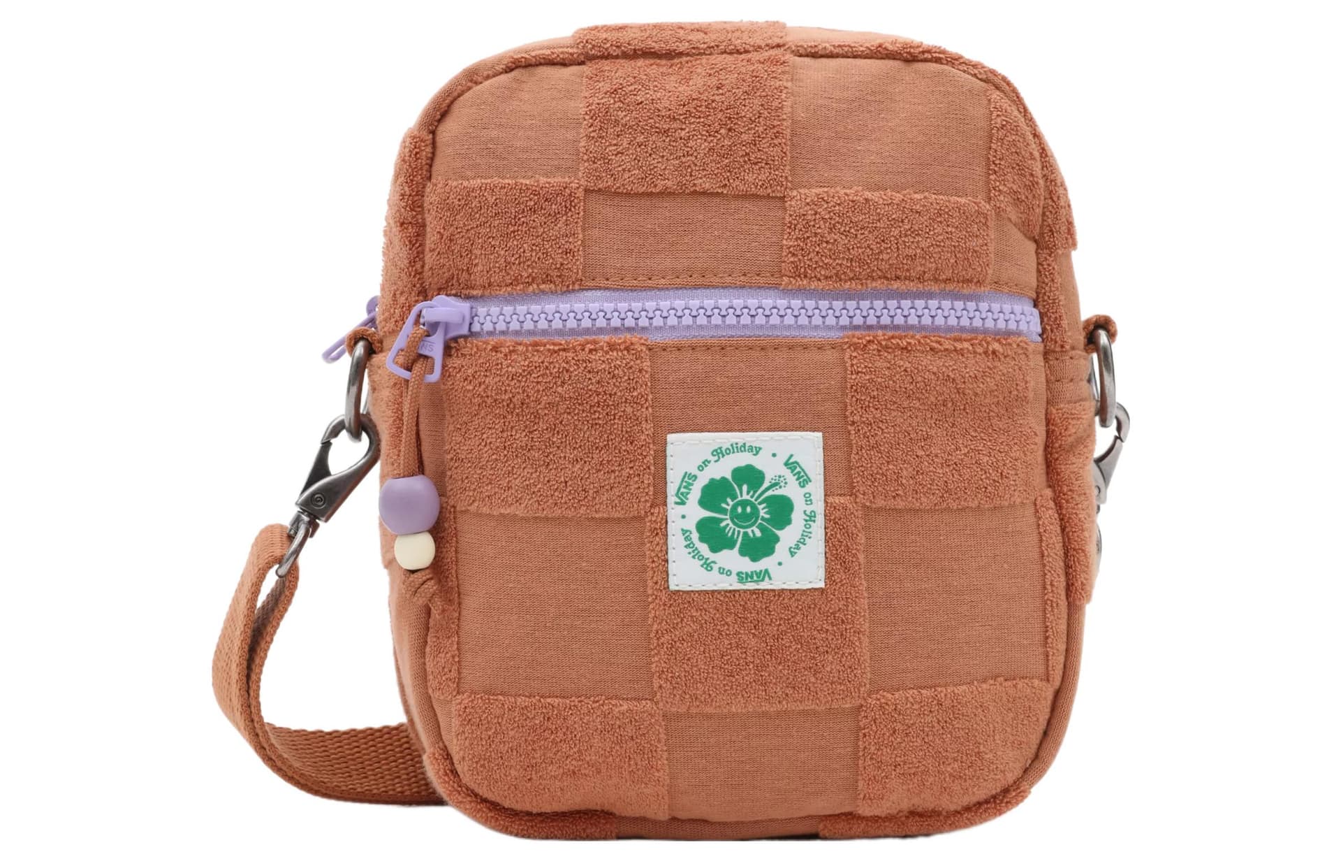 Vans EMMA MULHOLLAND Collaboration Cotton Crossbody Bag, Shoulder Bag Regular Brown Brown
