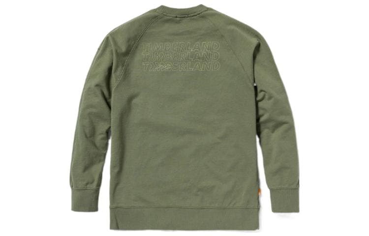 Timberland Sweatshirts Kassel Green Crew Neck Moderate Regular