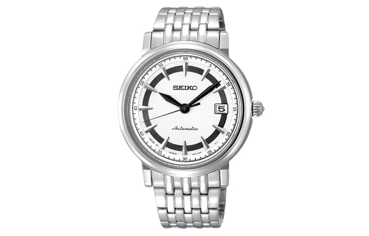 SEIKO Presage ['100', 301050]m Waterproof Automatic Mechanical Movement Stainless Steel Strap Watch White
