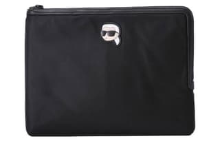 KARL LAGERFELD K/Ikonik Polyamide Laptop Bag Black