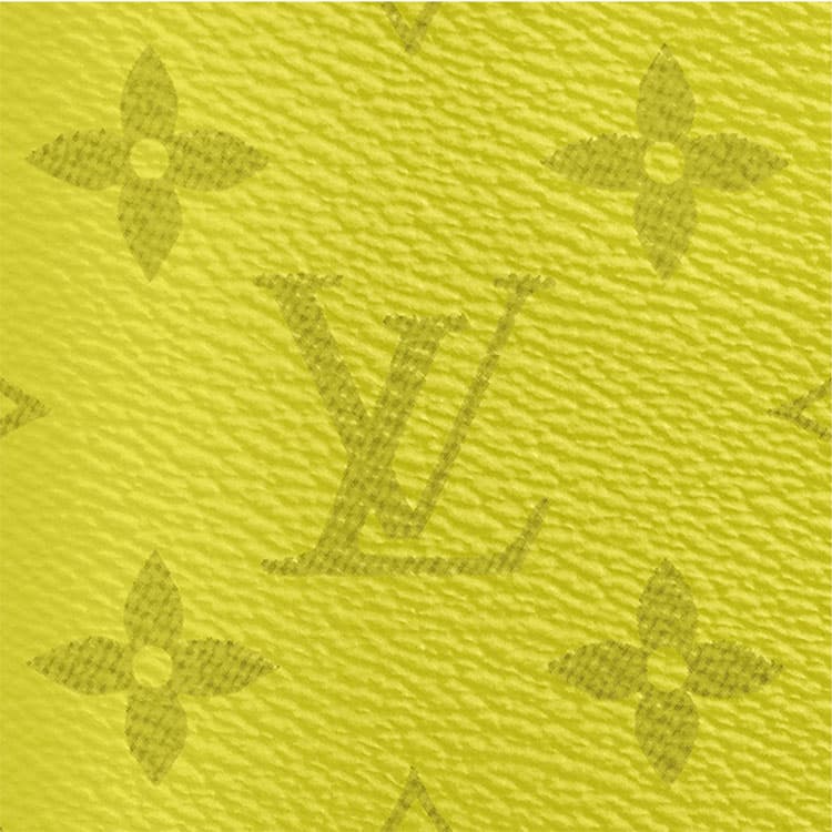 LOUIS VUITTON Pocket Organizer Cow With Coated Canvas Wallet Yellow